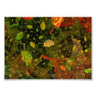 Autumn colourful decorative design photo print