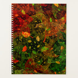 Autumn colourful decorative design planner