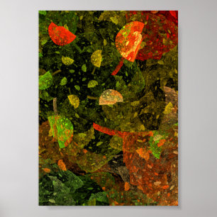 Autumn colourful decorative design poster