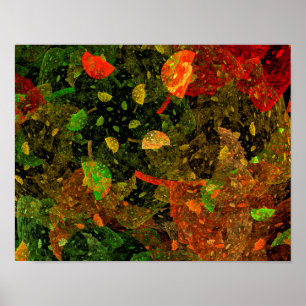 Autumn colourful decorative design poster