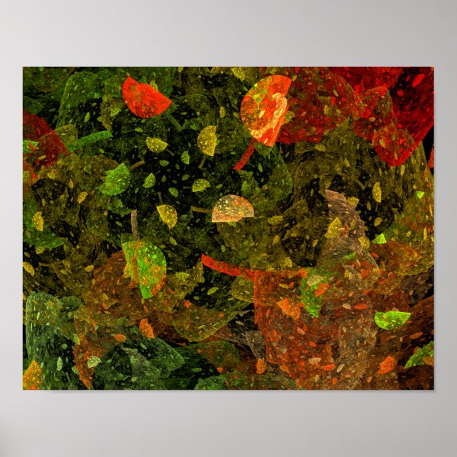 Autumn colourful decorative design poster (Front)