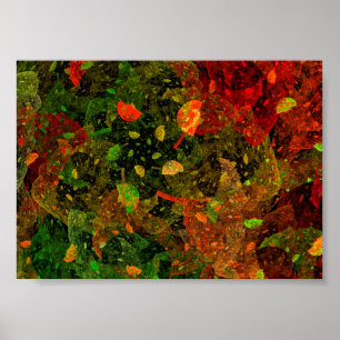 Autumn colourful decorative design poster
