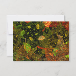 Autumn colourful decorative design save the date