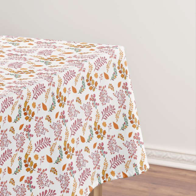 Autumn Colourful Floral Tablecloth (In Situ)
