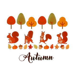 Autumn Colourful Trees  Cushion