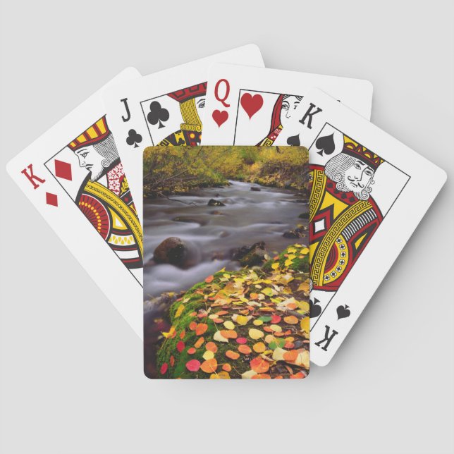Autumn Colours along McGee Creek Playing Cards (Back)