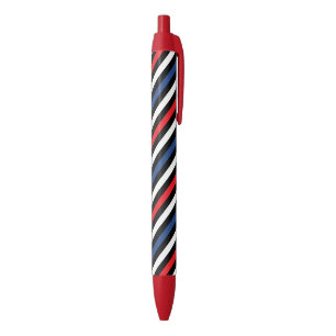 Autumn colours angle wise Stripes pattern Black Ink Pen