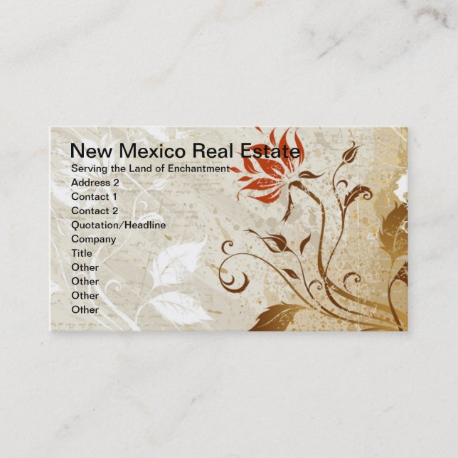 Autumn Colours Appointment Card (Front)