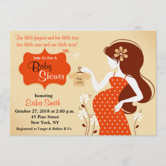 Autumn Colours Baby Shower Invitations