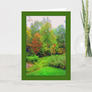 'Autumn Colours' Blank Greeting Card