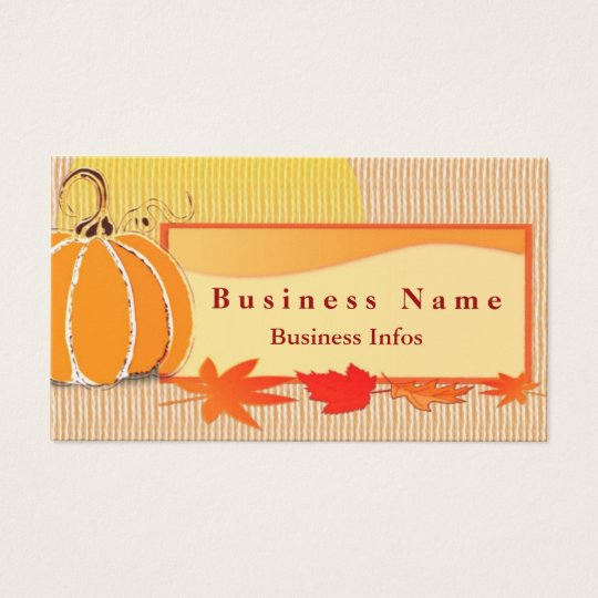 Autumn Colours Business Card