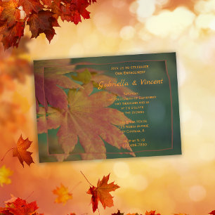 Autumn Colours Engagement Party Invitation