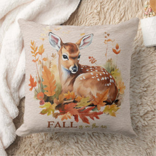 Autumn Colours Fall Is In the Air Fawn Foliage Cushion