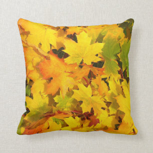 Autumn Colours Fall Leaves Cushion