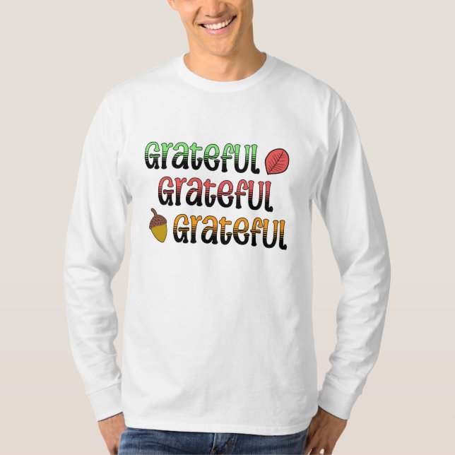 Autumn Colours | Grateful   T-Shirt (Front)