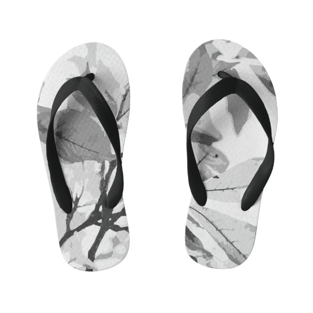 Autumn colours, leaves 2 kid's flip flops (Footbed)