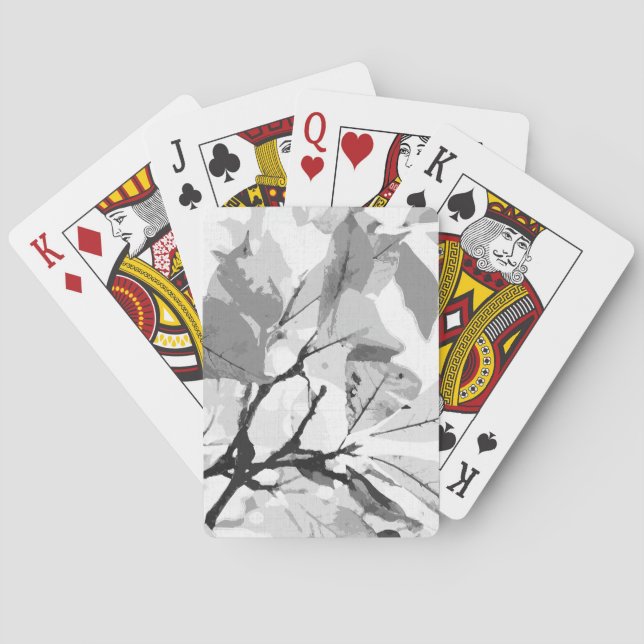 Autumn colours, leaves 2 playing cards (Back)