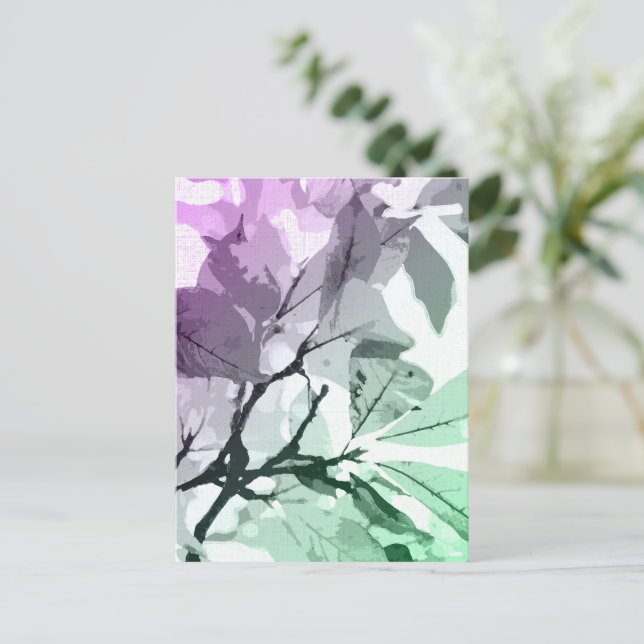 Autumn colours, leaves 5 holiday postcard (Standing Front)