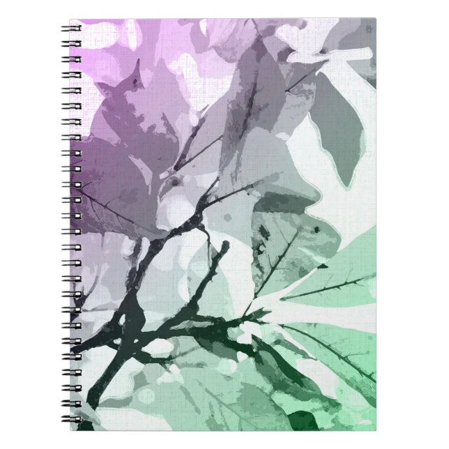 Autumn colours, leaves 5 notebook (Front)