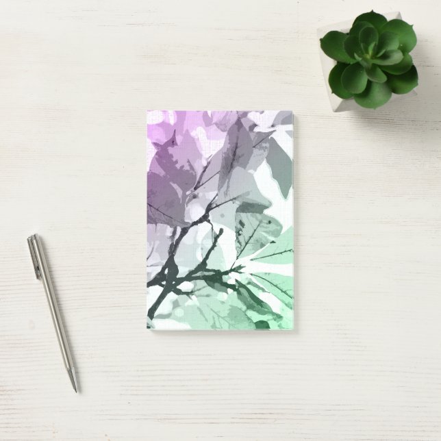 Autumn colours, leaves 5 post-it notes (Office)