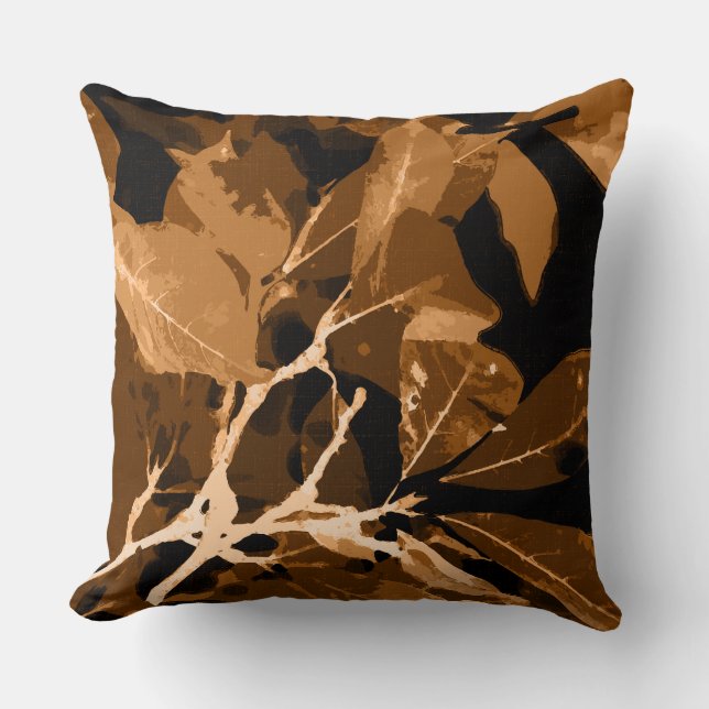 Autumn colours, leaves 6 cushion (Front)