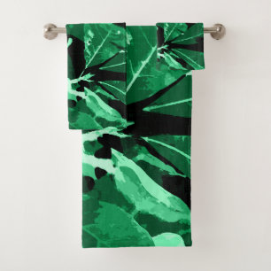Autumn colours, leaves 7 bath towel set