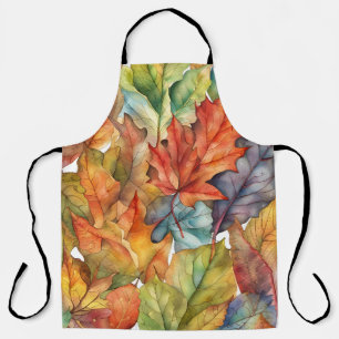Autumn colours leaves  apron