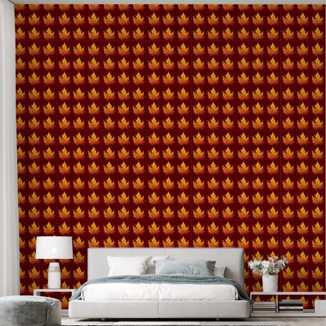 Autumn colours leaves  wallpaper (Bedroom)