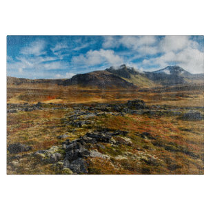 Autumn colours on the landscape cutting board