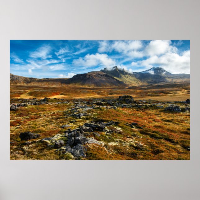 Autumn colours on the landscape poster (Front)