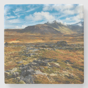 Autumn colours on the landscape stone coaster
