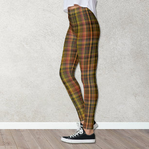 Autumn Colours Plaid Leggings