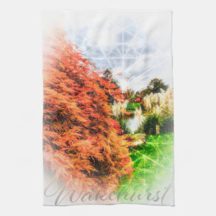 Autumn Colours Red Acer Tea Towel