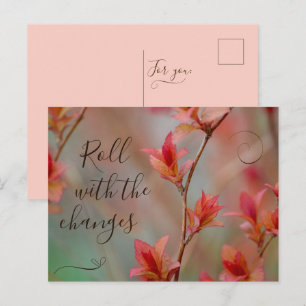 Autumn Colours Seasons Change and So Do We Postcard