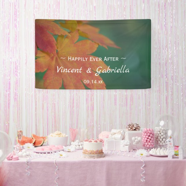Autumn Colours Wedding Banner (Party)