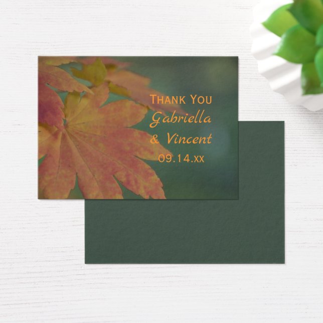 Autumn Colours Wedding Favour Tags (Desk)