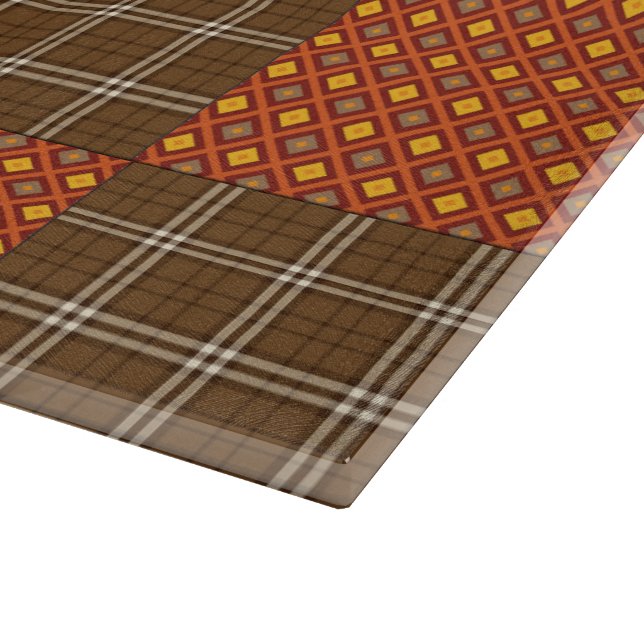 Autumn Comfort Quilt Cutting Board (Corner)