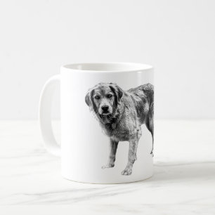 Autumn Comfort with Black Dog Design Coffee Mug