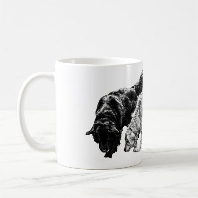 Autumn Companions in Shadow Coffee Mug (Left)