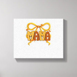 Autumn Coquette Mama – Cosy Fall Aesthetic with Bo Canvas Print