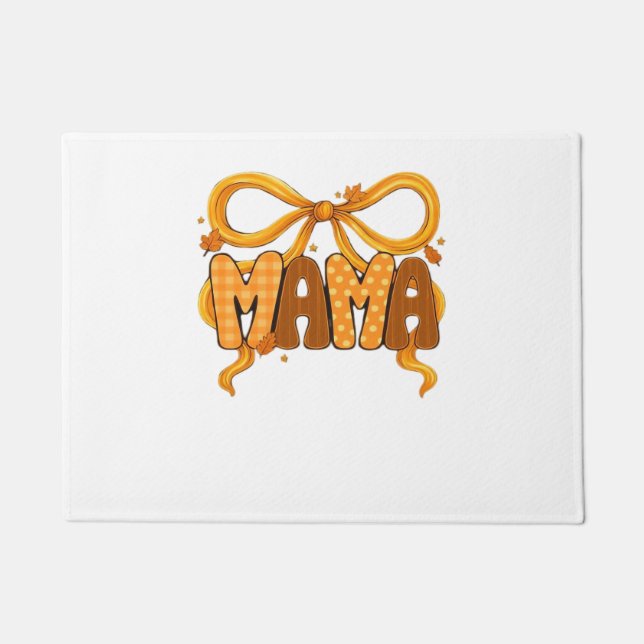 Autumn Coquette Mama – Cosy Fall Aesthetic with Bo Doormat (Front)
