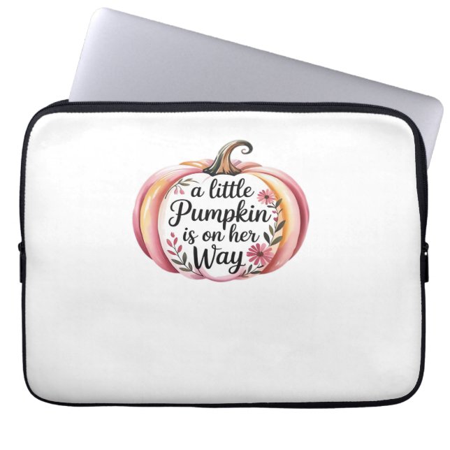 Autumn Coquette Mama – Cosy Fall Aesthetic with Bo Laptop Sleeve (Front)