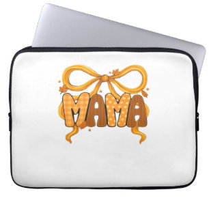 Autumn Coquette Mama – Cozy Fall Aesthetic with Bo Laptop Sleeve