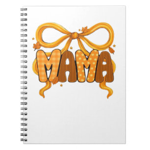 Autumn Coquette Mama – Cozy Fall Aesthetic with Bo Notebook