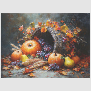 Autumn Cornucopia Decoupage Tissue Paper