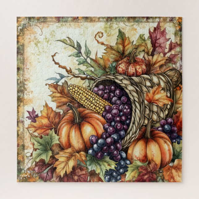 Autumn Cornucopia Jigsaw Puzzle (Vertical)
