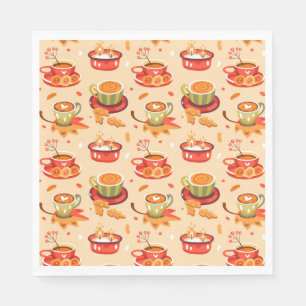 Autumn Cosy Pumpkin Spice Napkins