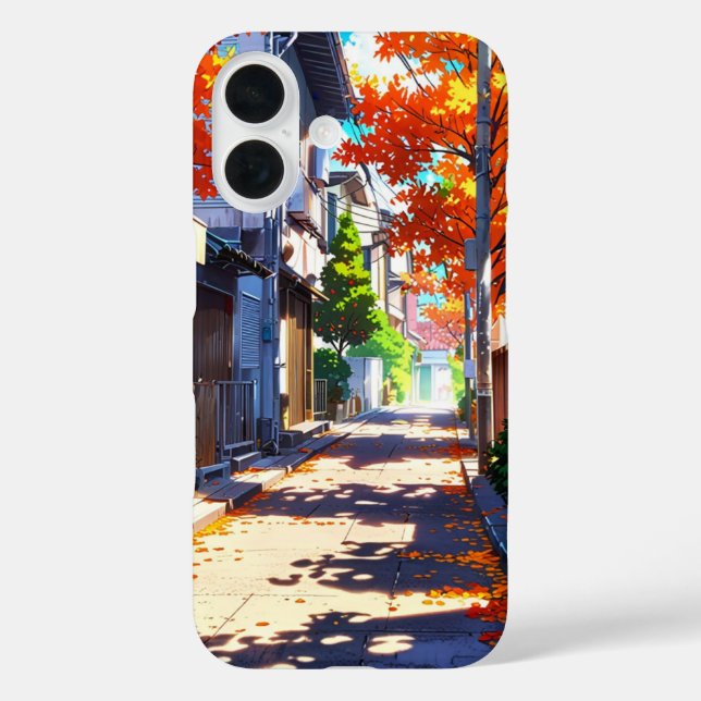Autumn Cosy Street Case-Mate iPhone Case (Back)