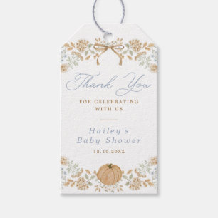Autumn Cottage Baby Shower Gift Tags