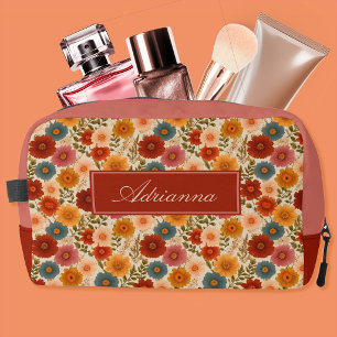Autumn Cottagecore Floral Dopp Kit